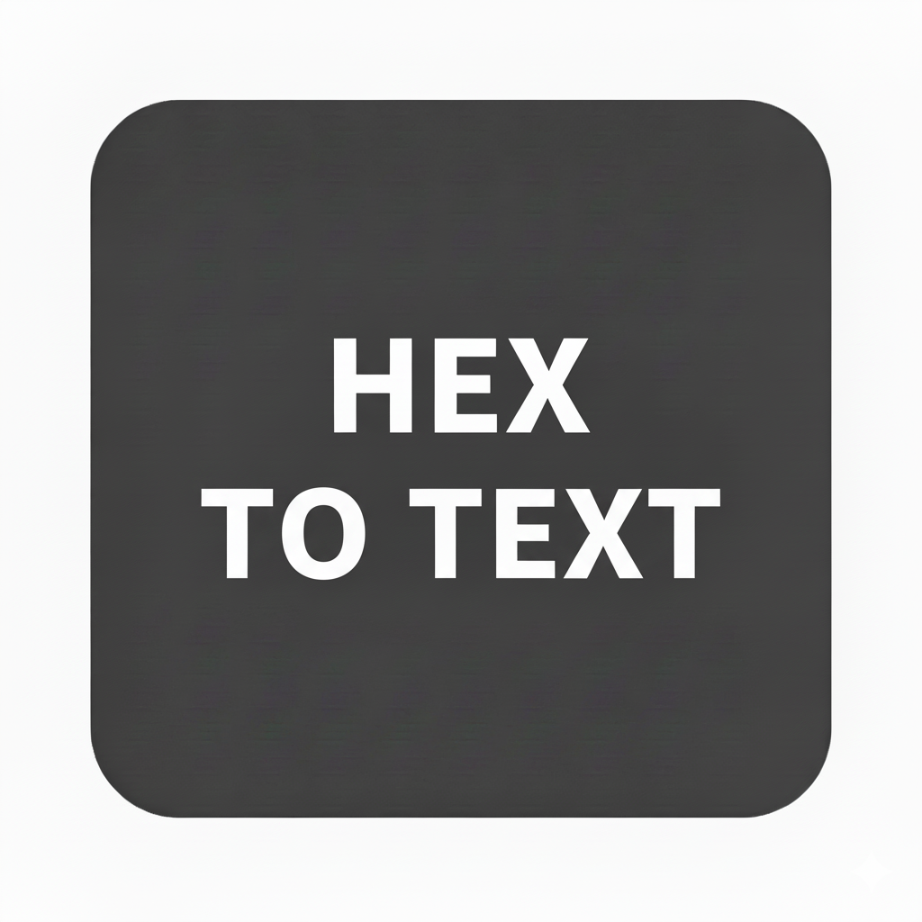 Hex to Text Tool