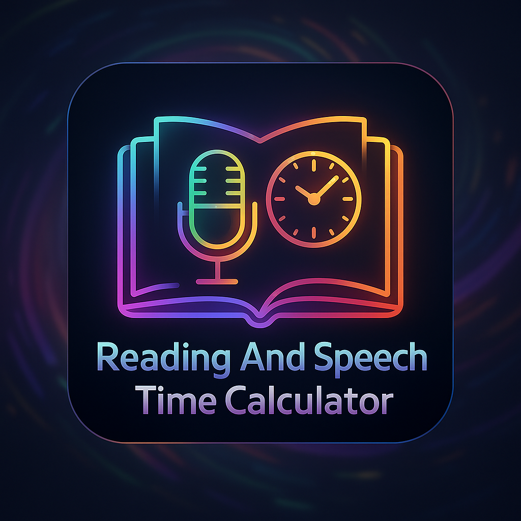 Reading And Speaking Time Estimator