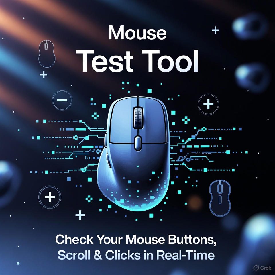 Mouse Test Tool – Check Your Mouse Buttons, Scroll & Clicks in Real-Time