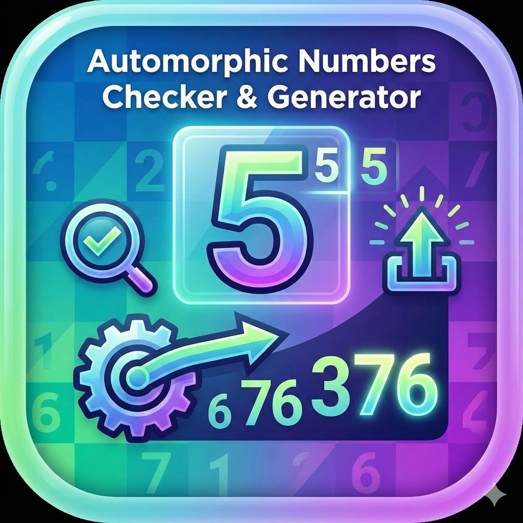 Automorphic Numbers Checker & Generator
