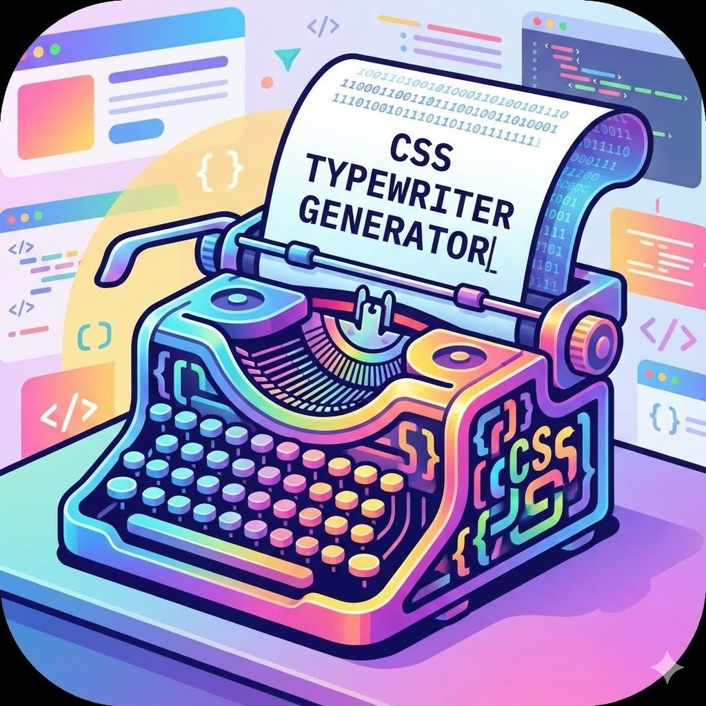 CSS Typewriter Generator